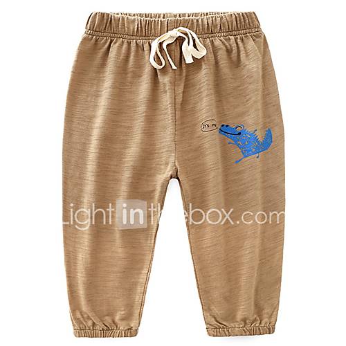 Kinderen Jongens Standaard Print Katoen Broek Blauw huismerk kopen in de aanbieding