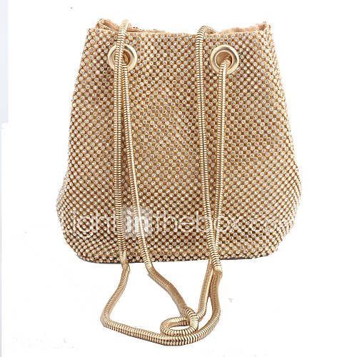 Dames Tassen Legering Avondtasje Kristaldetails Goud Zwart Zilver huismerk kopen in de aanbieding