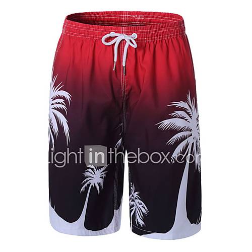 Heren Standaard Shorts Broek Bloemen Print Blauw Zomer Strand huismerk kopen in de aanbieding