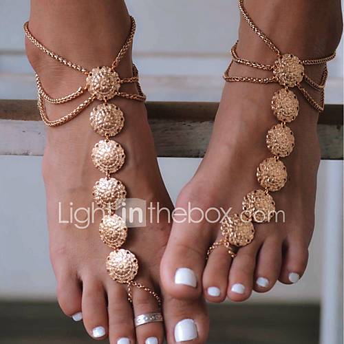 Dames Blote Voeten Sandalen Bloem Vintage Enkelring Sieraden Goud Zilver Voor Dagelijks Causaal Sport Cosplay Kostuums huismerk kopen in de aanbieding Dames Blote Voeten Sandalen Bloem Vintage Enkelring Sieraden Goud Zilver Voor Dagelijks Causaal Sport Cosplay Kostuums huismerk kopen in de aanbieding