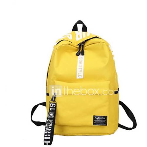 Unisex Tassen Kangas Schooltas Rits Klaver Rood Geel huismerk kopen in de aanbieding