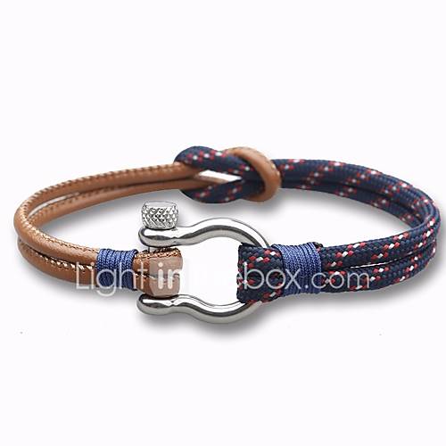 Heren Stijlvol Touw Gevlochten Lederen Armbanden Loom Bracelet Leder Roestvrij Staal Creatief Vintage Europees Sieraden Wit Donkerblauw Voor Dagelijks Afspraakje huismerk kopen in de aanbieding Heren Stijlvol Touw Gevlochten Lederen Armbanden Loom Bracelet Leder Roestvrij Staal Creatief Vintage Europees Sieraden Wit Donkerblauw Voor Dagelijks Afspraakje huismerk kopen in de aanbieding