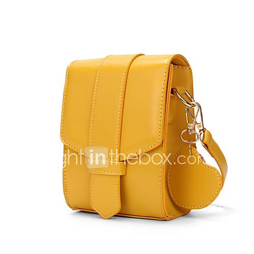 Dames Tassen Pu Tas Voor Mobiele Telefoon Knopen Zwart Geel huismerk kopen in de aanbieding