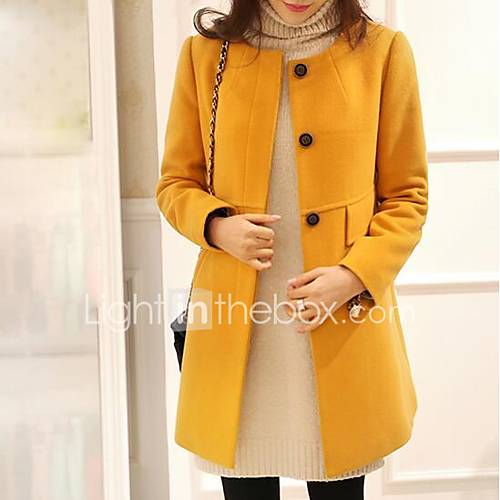 Dames Dagelijks Werk Standaard Street Chic Herfst Winter Grote Maten Lang Jas Effen Ronde Hals Lange Mouw Wol Polyester Rood Paars Geel Xxxl 4Xl Xxxxxl huismerk kopen in de aanbieding Dames Dagelijks Werk Standaard Street Chic Herfst Winter Grote Maten Lang Jas Effen Ronde Hals Lange Mouw Wol Polyester Rood Paars Geel Xxxl 4Xl Xxxxxl huismerk kopen in de aanbieding