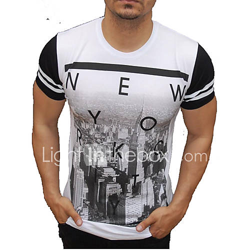 Heren Actief Street Chic T Shirt Katoen Kleurenblok Letter Ronde Hals Slank Wit Xl Korte Mouw huismerk kopen in de aanbieding Heren Actief Street Chic T Shirt Katoen Kleurenblok Letter Ronde Hals Slank Wit Xl Korte Mouw huismerk kopen in de aanbieding