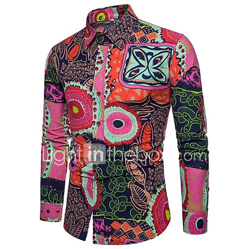 Heren Vintage Street Chic Chinoiserie Print Grote Maten Overhemd Club Bloemen Kleurenblok Slank Regenboog Xxxl Lange Mouw huismerk kopen in de aanbieding Heren Vintage Street Chic Chinoiserie Print Grote Maten Overhemd Club Bloemen Kleurenblok Slank Regenboog Xxxl Lange Mouw huismerk kopen in de aanbieding