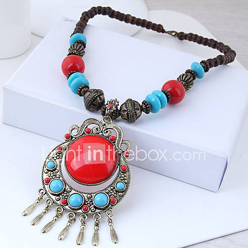 Dames Vintagestijl Stijlvol Lange Ketting Hars Vintage Europees Etnisch Rood Blauw 50 Cm Kettingen Sieraden 1Pc Voor Causaal huismerk kopen in de aanbieding Dames Vintagestijl Stijlvol Lange Ketting Hars Vintage Europees Etnisch Rood Blauw 50 Cm Kettingen Sieraden 1Pc Voor Causaal huismerk kopen in de aanbieding