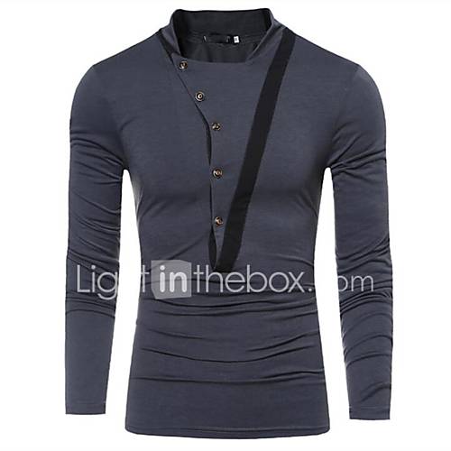Heren Punk Gothic Militair Grote Maten T Shirt Katoen Werk Effen Slank Zwart Xl Lange Mouw huismerk kopen in de aanbieding Heren Punk Gothic Militair Grote Maten T Shirt Katoen Werk Effen Slank Zwart Xl Lange Mouw huismerk kopen in de aanbieding