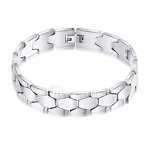 Heren Stijlvol Schakelketting Armbanden Met Ketting En Sluiting Wide Bangle Roestvrij Staal Creatief Europees Modieus Sieraden Zilver Voor Dagelijks Uitgaan huismerk kopen in de aanbieding Heren Stijlvol Schakelketting Armbanden Met Ketting En Sluiting Wide Bangle Roestvrij Staal Creatief Europees Modieus Sieraden Zilver Voor Dagelijks Uitgaan huismerk kopen in de aanbieding