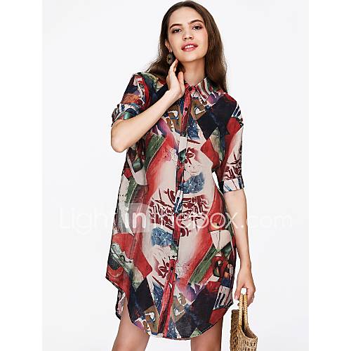 Dames Standaard Overhemd Bloemen Overhemdkraag Blozend Roze Xxxl huismerk kopen in de aanbieding