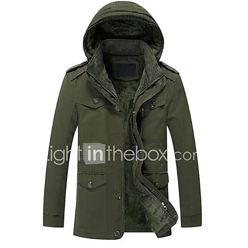 Heren Dagelijks Street Chic Effen Grote Maten Normaal Parka Katoen Polyester Lange Mouw Winter Capuchon Leger Groen Khaki Marine Blauw 4Xl Xxxxxl Xxxxxxl huismerk kopen in de aanbieding Heren Dagelijks Street Chic Effen Grote Maten Normaal Parka Katoen Polyester Lange Mouw Winter Capuchon Leger Groen Khaki Marine Blauw 4Xl Xxxxxl Xxxxxxl huismerk kopen in de aanbieding