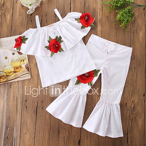 Kinderen Peuter Meisjes Actief Standaard Dagelijks Feestdagen Effen Bloemen Kleurenblok Geborduurd Korte Mouw Normaal Polyester Spandex Kledingset Wit huismerk kopen in de aanbieding Kinderen Peuter Meisjes Actief Standaard Dagelijks Feestdagen Effen Bloemen Kleurenblok Geborduurd Korte Mouw Normaal Polyester Spandex Kledingset Wit huismerk kopen in de aanbieding