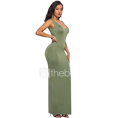 Dames Grote Maten Strand Street Chic Katoen Slank Schede Jurk Effen Je Hals Maxi Hoge Taille Sexy huismerk kopen in de aanbieding Dames Grote Maten Strand Street Chic Katoen Slank Schede Jurk Effen Je Hals Maxi Hoge Taille Sexy huismerk kopen in de aanbieding