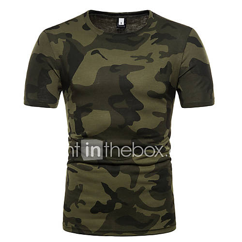 Heren Standaard T Shirt Katoen Kleurenblok Camouflage Ronde Hals Slank Bruin L Korte Mouw huismerk kopen in de aanbieding Heren Standaard T Shirt Katoen Kleurenblok Camouflage Ronde Hals Slank Bruin L Korte Mouw huismerk kopen in de aanbieding