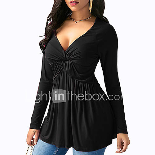 Dames T Shirt Effen Diepe V Hals Zwart Xxxl huismerk kopen in de aanbieding Dames T Shirt Effen Diepe V Hals Zwart Xxxl huismerk kopen in de aanbieding