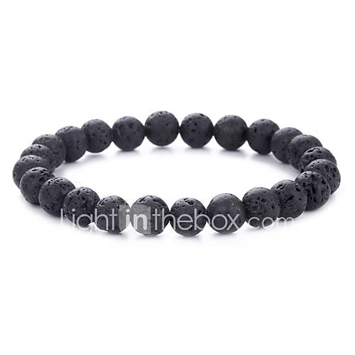 Heren Vulkanische Steen Vintagestijl Kralenarmband Creatief Natuur Modieus Armbanden Sieraden Zwart Voor Dagelijks Uitgaan huismerk kopen in de aanbieding Heren Vulkanische Steen Vintagestijl Kralenarmband Creatief Natuur Modieus Armbanden Sieraden Zwart Voor Dagelijks Uitgaan huismerk kopen in de aanbieding