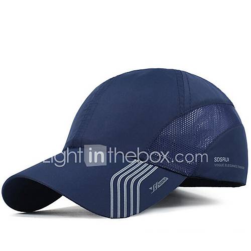 Heren Standaard Polyestergestreept Honkbalpet Donkergrijs Marineblauw Lichtgrijs huismerk kopen in de aanbieding