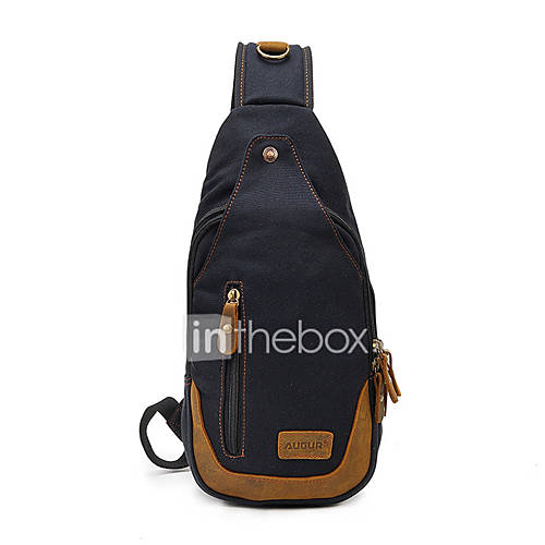 Heren Tassen Kangas Sling Shoulder Bag Rits Militair Groen Koffie Khaki huismerk kopen in de aanbieding