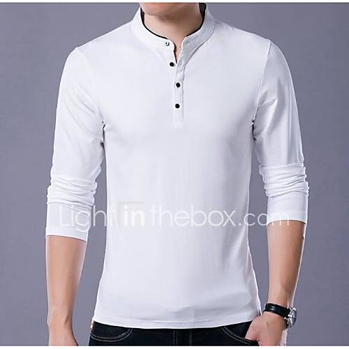 Heren Polo Effen Opstaand Slank Marineblauw Xxl Korte Mouw huismerk kopen in de aanbieding