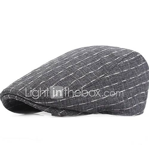 Heren Standaard Polyestergeometrisch Baret Blauw Zwart Grijs huismerk kopen in de aanbieding