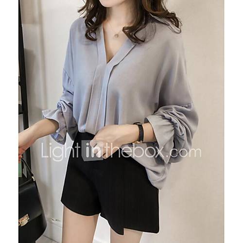 Dames Blouse Uitgaan Effen V Hals Slank Klaver Xxl huismerk kopen in de aanbieding Dames Blouse Uitgaan Effen V Hals Slank Klaver Xxl huismerk kopen in de aanbieding