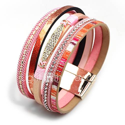 Dames Stijlvol Stapelbaar Lederen Armbanden Wide Bangle Creatief Bohemien Modieus Sieraden Bruin Blauw Roze Voor Carnaval Verjaardag huismerk kopen in de aanbieding Dames Stijlvol Stapelbaar Lederen Armbanden Wide Bangle Creatief Bohemien Modieus Sieraden Bruin Blauw Roze Voor Carnaval Verjaardag huismerk kopen in de aanbieding