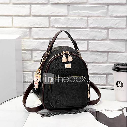 Dames Tassen Pu Rugzak Rits Paars Geel Wijn huismerk kopen in de aanbieding