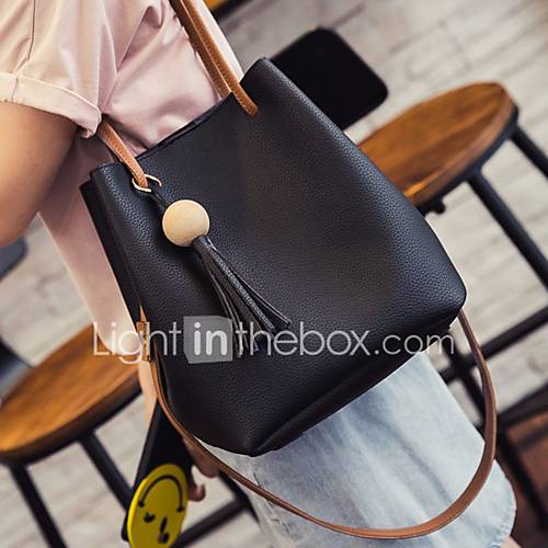 Dames Tassen Pu Schoudertas Kwastje Blozend Roze Grijs Khaki huismerk kopen in de aanbieding