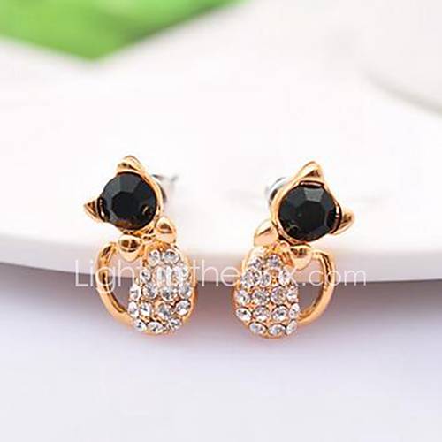Dames 3D Oorknopjes Strass Oorbellen Kat Stijlvol Heel Simpel Sieraden Goud Voor Dagelijks 1 Paar huismerk kopen in de aanbieding Dames 3D Oorknopjes Strass Oorbellen Kat Stijlvol Heel Simpel Sieraden Goud Voor Dagelijks 1 Paar huismerk kopen in de aanbieding