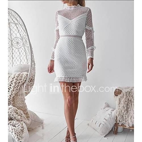Dames Club Elegant Katoen Slank Schede Jurk Effen Kant Strakke Ronde Hals Boven De Knie Sexy huismerk kopen in de aanbieding Dames Club Elegant Katoen Slank Schede Jurk Effen Kant Strakke Ronde Hals Boven De Knie Sexy huismerk kopen in de aanbieding
