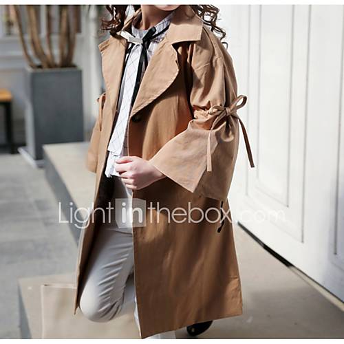 Kinderen Meisjes Actief Standaard Effen Lange Mouw Polyester Trenchcoat Khaki huismerk kopen in de aanbieding Kinderen Meisjes Actief Standaard Effen Lange Mouw Polyester Trenchcoat Khaki huismerk kopen in de aanbieding