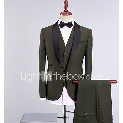 Smokings Standaard Pasvorm Sjaalkraag Single Breasted Een Knoops Polyester Katoenmix Effen huismerk kopen in de aanbieding Smokings Standaard Pasvorm Sjaalkraag Single Breasted Een Knoops Polyester Katoenmix Effen huismerk kopen in de aanbieding