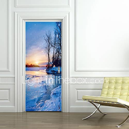 Deurstickers 3D Muurstickers Abstract Landschap Woonkamer Slaapkamer huismerk kopen in de aanbieding