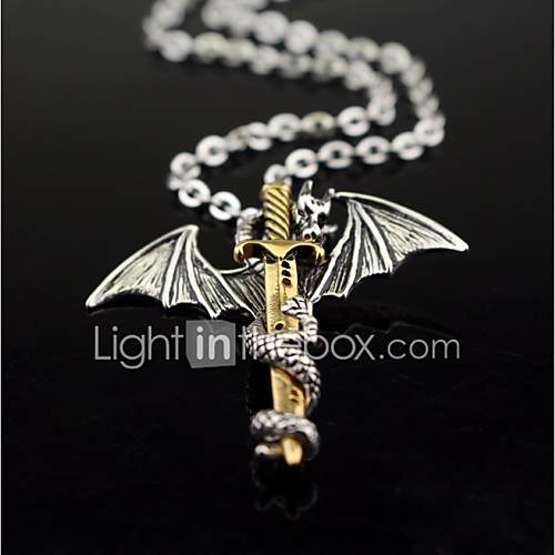 Heren Vintagestijl Hangertjes Ketting Kettingen Draken Stijlvol Vintage Punk Cool Goud Zilver 55 Cm Sieraden 1Pc Voor Straat Club huismerk kopen in de aanbieding Heren Vintagestijl Hangertjes Ketting Kettingen Draken Stijlvol Vintage Punk Cool Goud Zilver 55 Cm Sieraden 1Pc Voor Straat Club huismerk kopen in de aanbieding