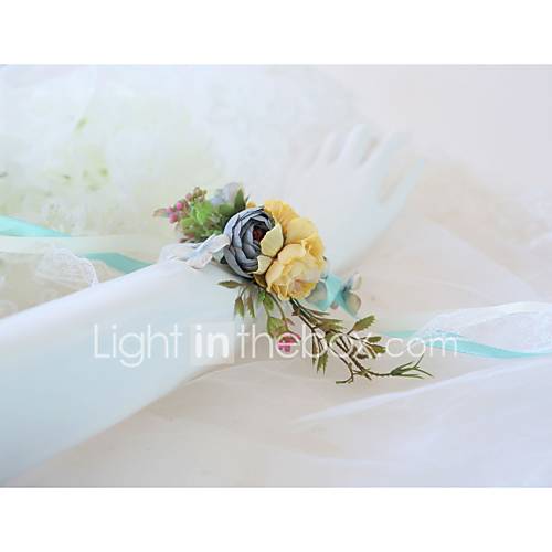 Bruidsboeketten Polscorsage Bruiloft Evenement Feest Kant Stoffen 0 10 huismerk kopen in de aanbieding