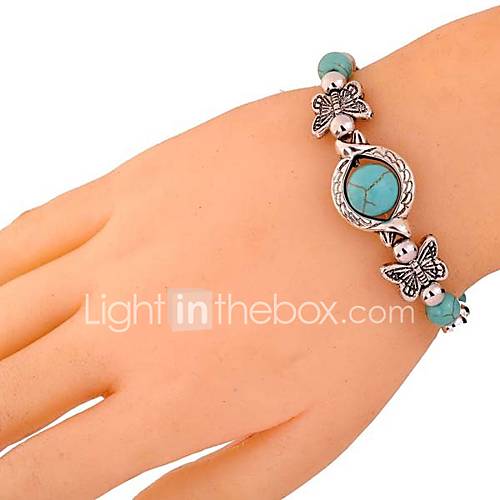 Dames Turkoois 3D Armband Vlinder Waterman Vintage Armbanden Sieraden Zilver Voor Dagelijks huismerk kopen in de aanbieding Dames Turkoois 3D Armband Vlinder Waterman Vintage Armbanden Sieraden Zilver Voor Dagelijks huismerk kopen in de aanbieding