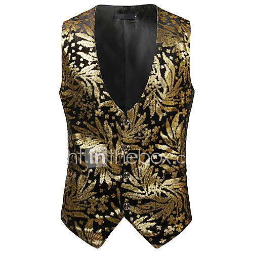 Heren Werk Verjaardag Zakelijk Vintage Lente Zomer Herfst Winter Normaal Vest Print V Hals Mouwloos Katoen Spandex Goud Zilver L Xl Xxl Business Casual huismerk kopen in de aanbieding Heren Werk Verjaardag Zakelijk Vintage Lente Zomer Herfst Winter Normaal Vest Print V Hals Mouwloos Katoen Spandex Goud Zilver L Xl Xxl Business Casual huismerk kopen in de aanbieding