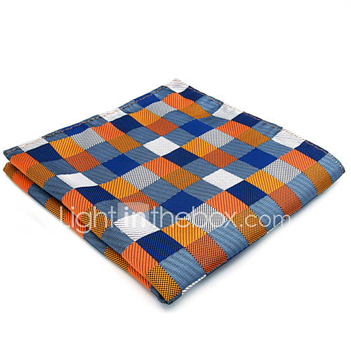 Heren Feest Standaard Regenboog Blokken Jacquard Pochetten huismerk kopen in de aanbieding