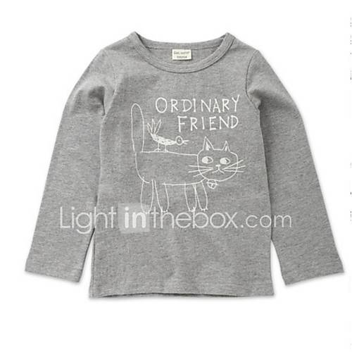 Kinderen Jongens Standaard Print Lange Mouw Katoen T Shirt Blauw huismerk kopen in de aanbieding