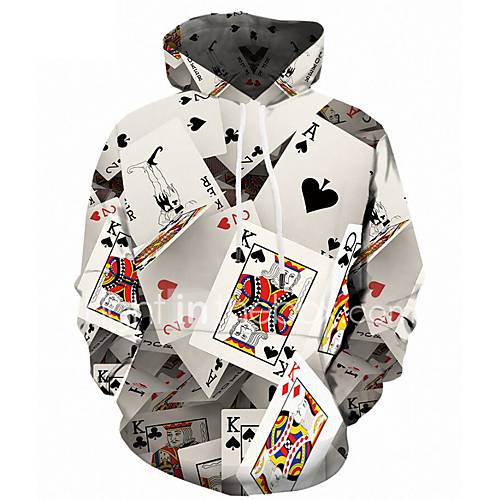 Heren Actief Street Chic Grote Maten Ruimvallend Broek 3D Print Wit Capuchon Lange Mouw Herfst Winter huismerk kopen in de aanbieding Heren Actief Street Chic Grote Maten Ruimvallend Broek 3D Print Wit Capuchon Lange Mouw Herfst Winter huismerk kopen in de aanbieding
