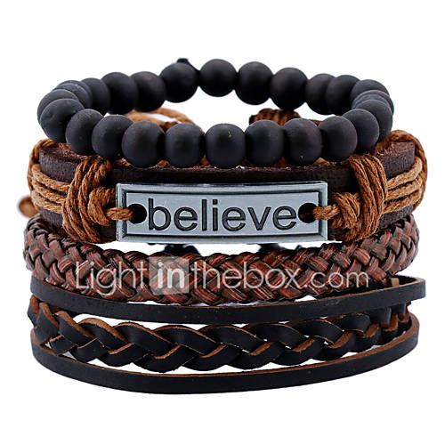 Heren Gevlochten Touw Gegraveerd Lederen Armbanden Loom Bracelet Leder Geloven Vintage Europees Modieus Sieraden Bruin Voor Dagelijks Straat huismerk kopen in de aanbieding Heren Gevlochten Touw Gegraveerd Lederen Armbanden Loom Bracelet Leder Geloven Vintage Europees Modieus Sieraden Bruin Voor Dagelijks Straat huismerk kopen in de aanbieding