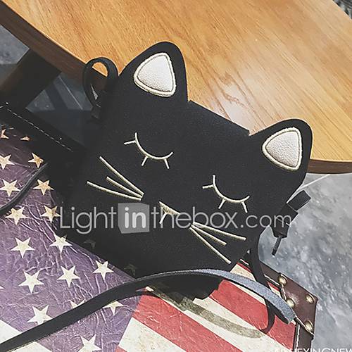 Unisex Tassen Suede Kids Bag Dier Zwart Blozend Roze Geel huismerk kopen in de aanbieding