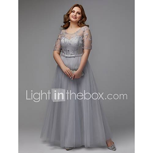 A Lijn Met Sieraad Tot De Grond Tule Schoolfeest Jurk Lace Insert Door Ts Couture huismerk kopen in de aanbieding