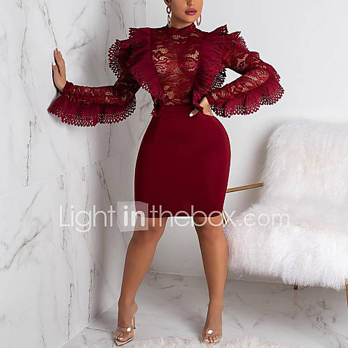 Dames Standaard Street Chic Katoen Slank Bodycon Schede Jurk Effen Kant Strakke Ronde Hals Mini Sexy huismerk kopen in de aanbieding Dames Standaard Street Chic Katoen Slank Bodycon Schede Jurk Effen Kant Strakke Ronde Hals Mini Sexy huismerk kopen in de aanbieding
