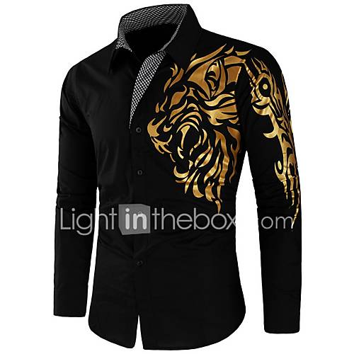 Heren Street Chic Overhemd Grafisch Slank Zwart L Lange Mouw huismerk kopen in de aanbieding Heren Street Chic Overhemd Grafisch Slank Zwart L Lange Mouw huismerk kopen in de aanbieding