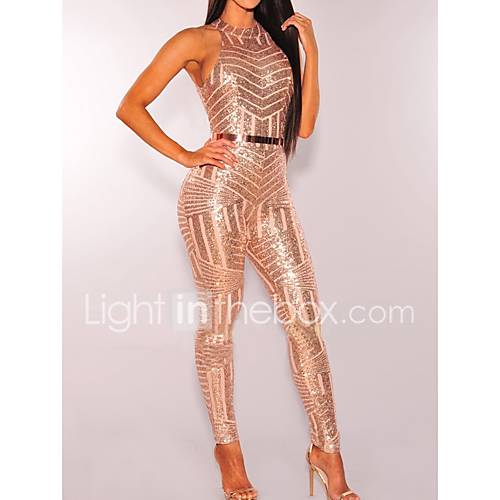 Dames Club Strakke Ronde Hals Zwart Beige Haak Slank Jumpsuit Effen Pailletten M L Xl Mouwloos huismerk kopen in de aanbieding Dames Club Strakke Ronde Hals Zwart Beige Haak Slank Jumpsuit Effen Pailletten M L Xl Mouwloos huismerk kopen in de aanbieding