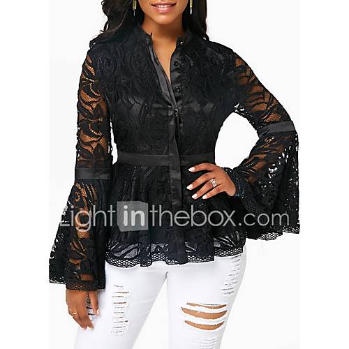 Dames Street Chic Kant Ruche Grote Maten T Shirt Effen Strakke Ronde Hals Zwart Xxxl Lente Zomer Herfst Winter huismerk kopen in de aanbieding Dames Street Chic Kant Ruche Grote Maten T Shirt Effen Strakke Ronde Hals Zwart Xxxl Lente Zomer Herfst Winter huismerk kopen in de aanbieding