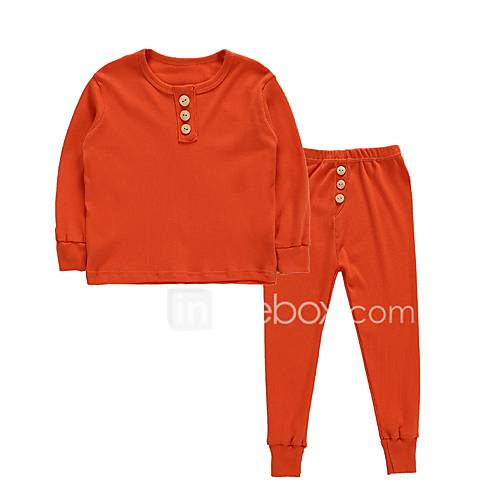 2 Stuks Kinderen Peuter Meisjes Actief Standaard Dagelijks Effen Nappi Lange Mouw Normaal Katoen Nachtkleding Oranje huismerk kopen in de aanbieding 2 Stuks Kinderen Peuter Meisjes Actief Standaard Dagelijks Effen Nappi Lange Mouw Normaal Katoen Nachtkleding Oranje huismerk kopen in de aanbieding