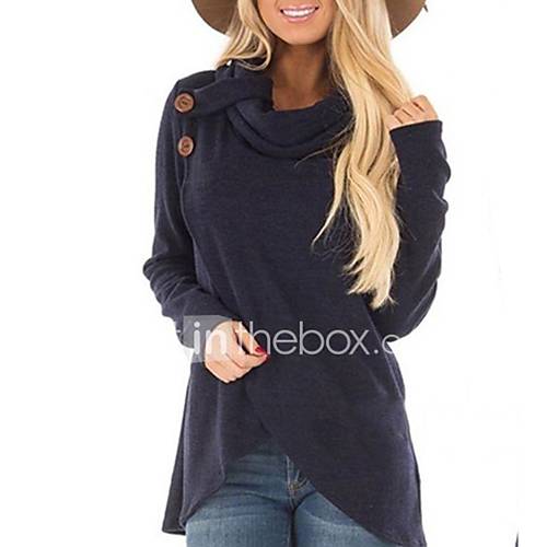 Dames Standaard Sweatshirt Nappi Asymmetrisch Effen Lente Zomer Herfst Winter huismerk kopen in de aanbieding Dames Standaard Sweatshirt Nappi Asymmetrisch Effen Lente Zomer Herfst Winter huismerk kopen in de aanbieding