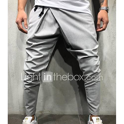 Heren Street Chic Joggingbroeken Broek Effen Marineblauw huismerk kopen in de aanbieding